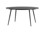 Gardenson Gartentisch , Schwarz , Metall, Kunststoff , rund , Rundrohr , 74 cm , wetterbeständig , Gartenmöbel, Gartentische