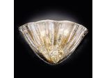 24 Karat vergoldete Glas-Wandleuchte Alba