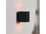 Wandleuchte Xera, schwarz, 10 cm, Up-/Downlight, Aluminium