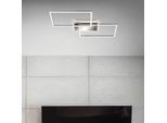 LED-Deckenleuchte Frame 2-flammig, CCT, aluminium