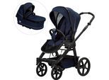 Kombi-Kinderwagen HARTAN "Rock it GTR Outdoor", Baby, blau (saphir), Aluminium, Polyester, Baumwolle, Kinderwagen, Made in Germany