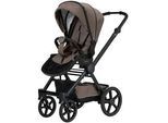Hartan Kinderwagenset , Cappuccino , Textil , 3-teilig , 58x130x100 cm , Grüner Punkt, EN 1888, UV 50+, AZO-frei, Made in Germany, Made in EU, Made in Europe , Feststellbremse, Fußstütze abklappbar, Federung, kugelgelagerte Räder, Verdeckung abnehmbar, 5-Punkte-Gurt, für Babyschale geeignet, Griff in Lederoptik, Sitz umsetzbar, Reflektorstreifen, abnehmbarer Schutzbügel,5-Punkt-Gurt, Gurtschoner,
