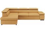 Ecksofa SIT & MORE "Alcudia L-Form", gelb (curry), B:272cm H:73cm T:226cm, Sofas, Ecksofa, mit Armteilverstellung, optional Kopfteilverstellung und Bettfunktion