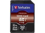 Verbatim Speicherkarte SDHC/SDXC Premium, Speicherkapazität 32 GB