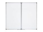 Whiteboard-Klapptafel MAULstandard, grau kunststoffbeschichtet, magnethaftend, 2 Flügel, B 1500 x H 1000 mm