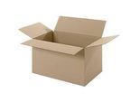 Wellpapp-Faltkartons, 1-wellig, 350 x 250 x 200 mm, braun
