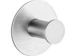Wandhaken, rund, selbstklebend, Ø 50 x H 33 mm, rostfreier Edelstahl, silber, 1 Stück