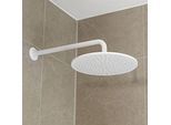 Herzbach Deep White Wandarm 23.960420.1.07 420 mm, für Kopfbrause, weiß matt