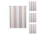 4er-Set Rollo MCW-D52, Fensterrollo Seitenzugrollo Jalousie, 120x230cm Sonnenschutz blickdicht ~ grau/braun/orange