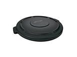 Rubbermaid Deckel Brute für runden Container 166,5 l, mit Ablaufrinnen und Schnappverschluss, 699 x 622 x 51 mm, Kunststoff, schwarz