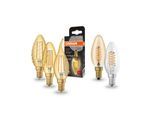 OSRAM LED-Kerzenlampe Vintage 1906, E14 Filament 4W 824 gold
