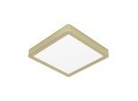 LED-Anbaupanel Fueva 5 IP20 830 messing 21x21cm
