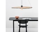 Hängeleuchte Costas, Rattanschirm neigbar, Ø 100cm