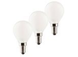 LED-Tropfenlampe E14 3W 2.700K 3erSet 470lm matt
