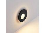 Molto Luce LED-Einbaulampe Wall 68R Glass IP44 RD, schwarz