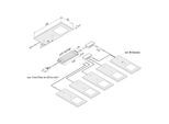 LED-Unterbaulampe Eco-Pad F 5x-Set 4.000K alu