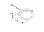 LED-Möbeleinbauleuchte FAR 68 edelstahl 4W 4.000K