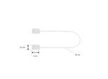 Lindby Verbinder Lumaro, Kabellänge 54 cm, weiß, PVC