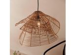 PR Home Olga Hängeleuchte aus Rattan, Ø 51 cm