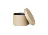 ferm LIVING Behälter Bon, Höhe 6,5 cm, beige, Porzellan