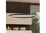 Arcchio LED-Hängeleuchte Albiona, schwarz, 1 Ring, Ø 80 cm