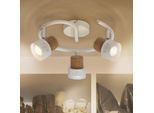 LEDVANCE LED-Deckenspot Cork, GU10, 3-fl., Spirale, weiß