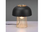 Tischleuchte Punch, schwarz/gold, Ø 25 cm