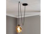 Pendellampe Starla dezentral 1-flg. Glas grafit