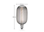 Lucande LED-Lampe E27 T140 4W 1.800K dimmbar smoke