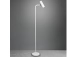 Stehleuchte Marley, weiß, Höhe 151 cm, Metall