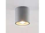 Lindby Parvin Aluminium-Downlight, rund, grau