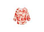 TOM TAILOR Damen Bluse mit Muster, rot, Gemustert, Gr. 36