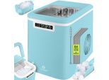 KESSER® Eiswürfelbereiter Eiswürfelmaschine Edelstahl Ice Maker 12 kg 24 h Zubereitung in 7 min 2,2 Liter Wassertank 2 Eiswürfel-Größen LED-Display Selbstreinigungsfunktion