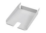 Stahlablage Treston ASSA5, für Kästenprofil Packtisch, DIN A5, Aussparung für Klebebandabroller o. Handscanner, hellgrau