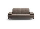 Sit & More 2,5-Sitzer , Schlammfarben , Textil , 202x90x122 cm , Goldenes M, Oeko-Tex® Standard 100, Made in Europe, DGM-Klimapakt , Rücken echt, Armteil links, Armteil rechts , Wohnzimmer, Sofas & Couches, Sofas, Textilsofas