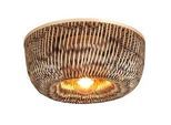 Good & Mojo Deckenleuchte , Braun, Naturfarben , Naturmaterialien , rund , 15 cm , Lampen & Leuchten, Innenbeleuchtung, Deckenleuchten, Deckenleuchten