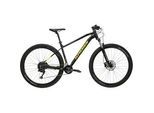 Mountainbike KROSS "Hardtail Level 2.0" Gr. 43, schwarz (schwarz, schwarz), Fahrräder, 43cm, 29 Zoll (73,66cm) hinten: 29 Zoll (73,66cm)