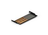 Schublade für elektrisch höhenverstellbaren Schreibtisch Elements, Metall mit Bambus-Inlay, B 759,6 x T 264,5 x H 36,5 mm, schwarz