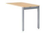 Schäfer Shop Select Ansatztisch LOGIN, 4-Fuss, B 1000 x T 600 x H 740 mm, Ahorn/weissalu