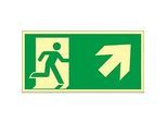 Schild Treppe aufwärts, rechtsweisend
