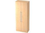 Aktenschrank TARVIS, mit Griff ohne Schloss, 5 Ordnerhöhen, B 800 x T 420 x H 2004 mm, Ahorn-Dekor
