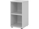 Regale Breno, 2 OH, 28 kg je Boden, B 400 x T 400 x H 748 mm, Spanplatte, lichtgrau