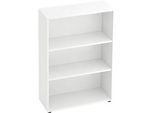 Regal für Anbauwand TARA, 3 Ordnerhöhen, stapelbar, B 800 x T 330 x H 1144 mm, weiss