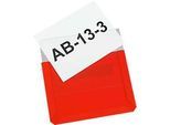 Magnet-Sichttaschen, DIN A6 quer, rot, 10 Stück