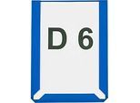 Magnet-Sichttaschen, DIN A6 hoch, blau, 10 Stück