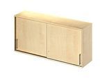 Schäfer Shop Genius Aufsatz-Schiebetürenschrank TETRIS WOOD, 2 OH, B 1600 mm, Höhe inkl. Gleiter, Ahorn-Dekor