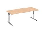 Schreibtisch PALENQUE, C-Fuss, Rechteck, B 1800 x T 800 x H 720 mm, Buche