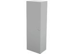 Schäfer Shop Genius Flügeltürenschrank TETRIS WALL, 5 Ordnerhöhen, Türanschlag links, B 600 x T 440 x H 1880 mm, lichtgrau