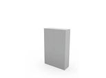 Schäfer Shop Genius Flügeltürenschrank TETRIS WALL, 5 Ordnerhöhen, Türanschlag rechts, B 1200 x T 440 x H 1880 mm, lichtgrau