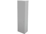 Schäfer Shop Genius Flügeltürenschrank TETRIS WALL, 6 Ordnerhöhen, Türanschlag links, B 600 x T 440 x H 2250 mm, lichtgrau